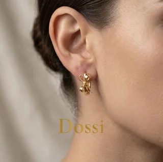 گوشواره ژوپینگ طرح حلقه ای پاپیون
