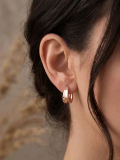 گوشواره ژوپینگ مدل حلقه ای طرح oval