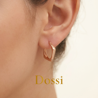 گوشواره ژوپینگ طرح ۵ضلعی حلقه ای