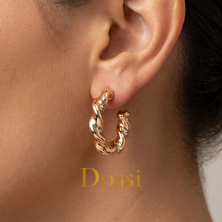 گوشواره ژوپینگ مدل سوزنی طرح اسپیرال
